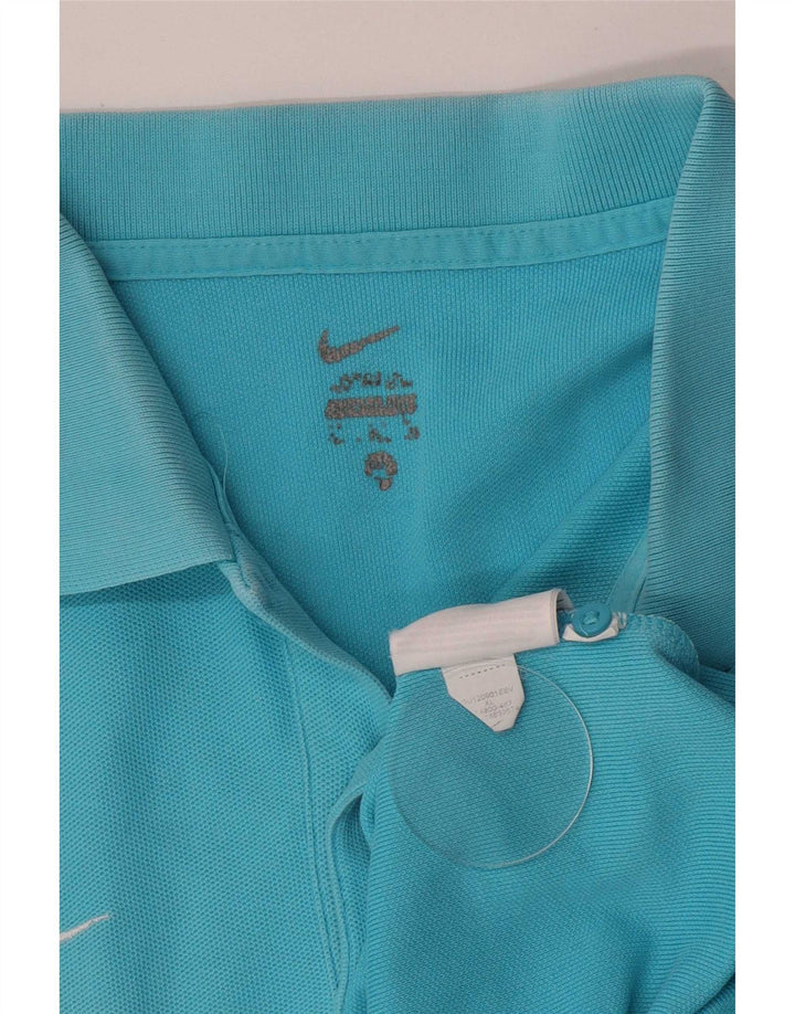 Nike Mens Polo Shirt XL Blue Cotton