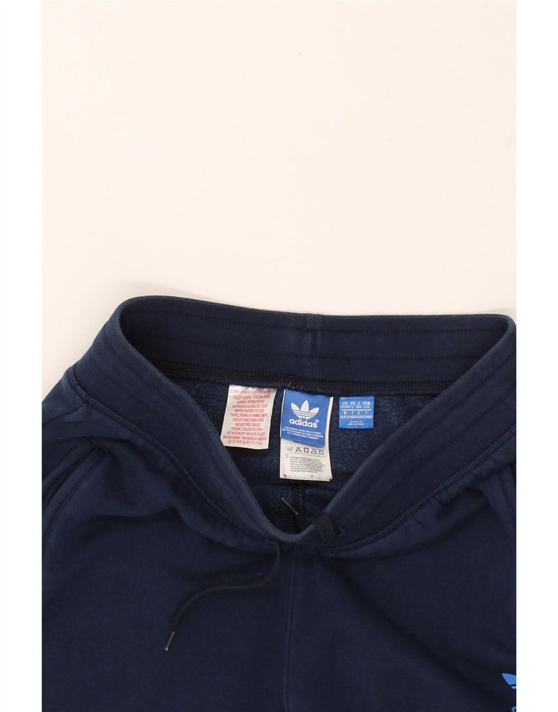 ADIDAS Boys Tracksuit Trousers Joggers 13-14 Years Navy Blue Cotton Vintage Adidas and Second-Hand Adidas from Messina Hembry 