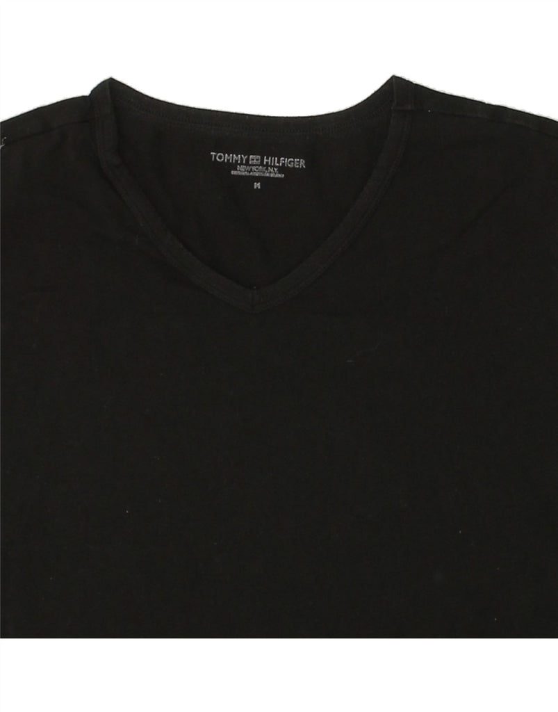 TOMMY HILFIGER Mens New York T-Shirt Top Medium Black Cotton | Vintage Tommy Hilfiger | Thrift | Second-Hand Tommy Hilfiger | Used Clothing | Messina Hembry 