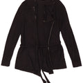 Zara Womens Oversized Cardigan Sweater UK 14 Medium Black Viscose
