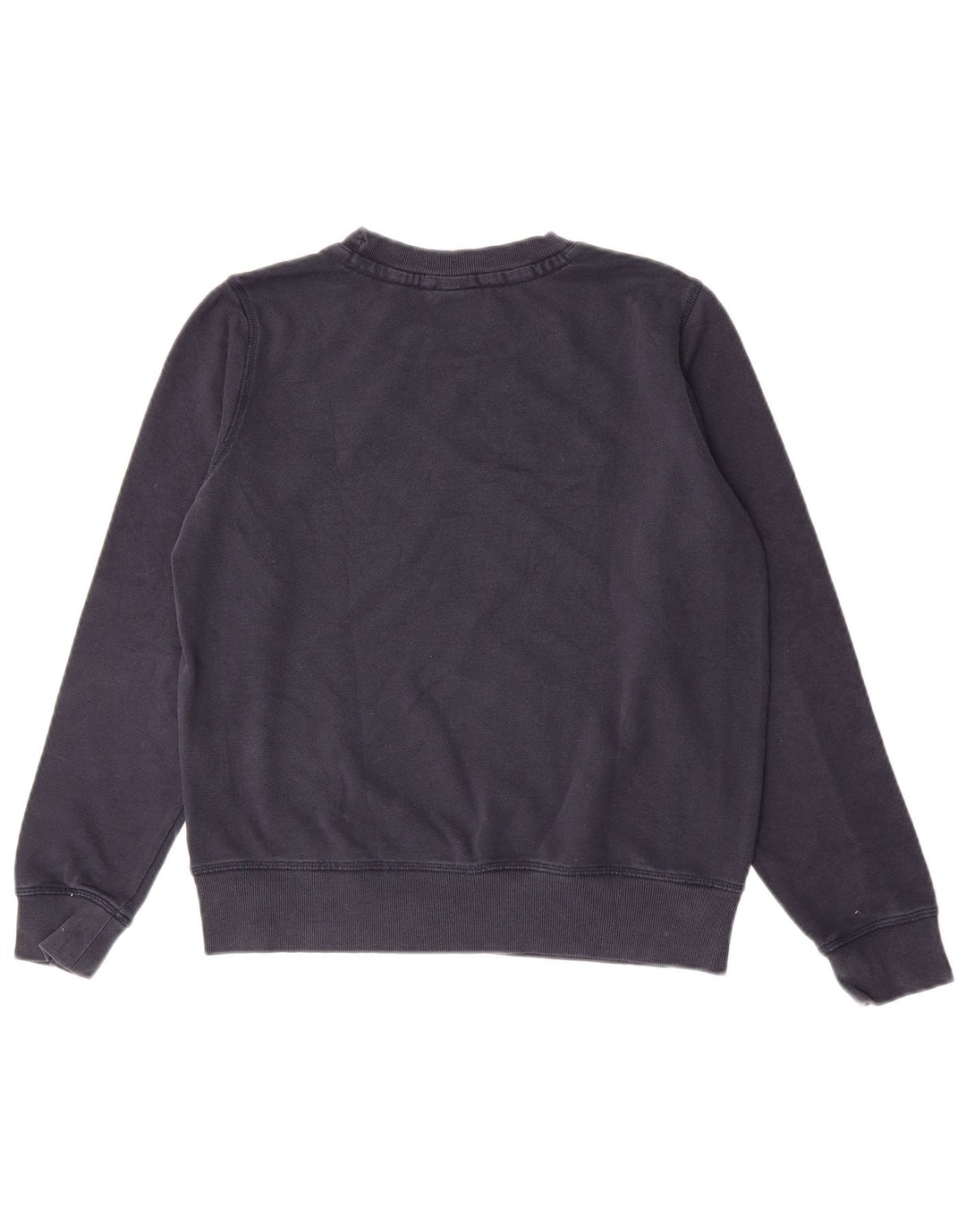Champion Womens Graphic Sweatshirt Jumper UK 14 Medium Navy Blue Cotton