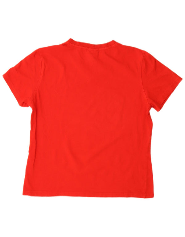 Adidas Womens Graphic T-Shirt Top UK 16 Large Red