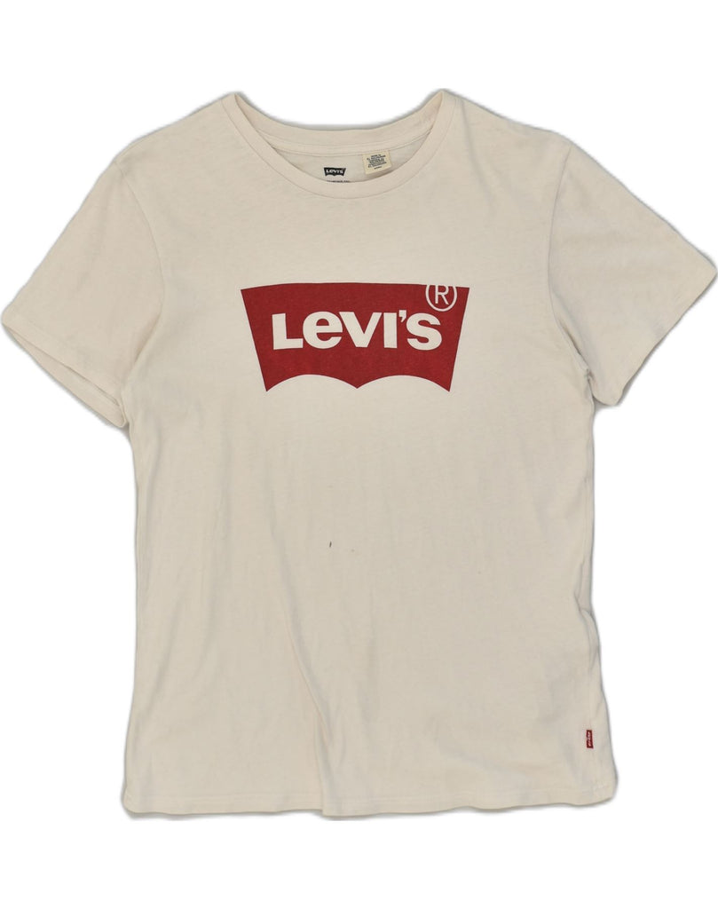 LEVI'S Mens Graphic T-Shirt Top Small White Cotton | Vintage Levi's | Thrift | Second-Hand Levi's | Used Clothing | Messina Hembry 