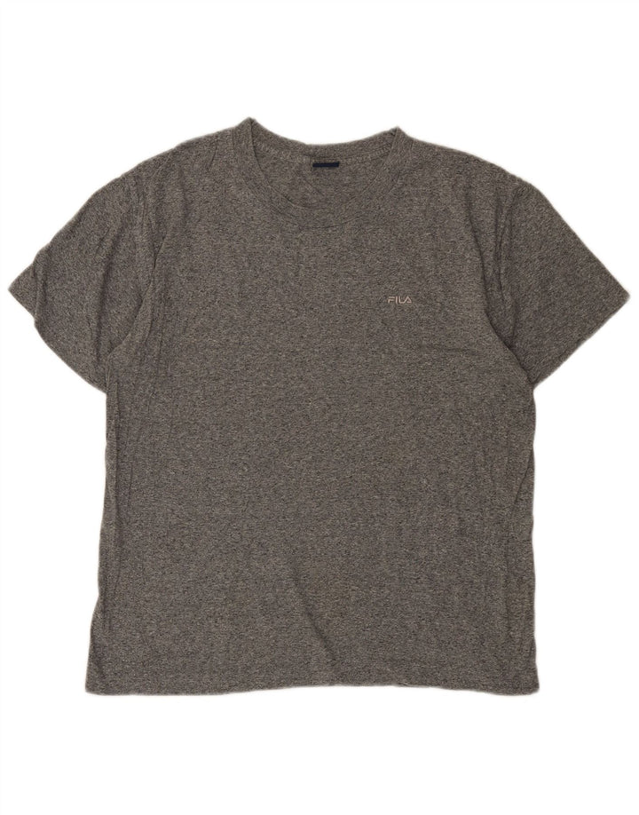 FILA Mens T-Shirt Top Medium Grey Flecked