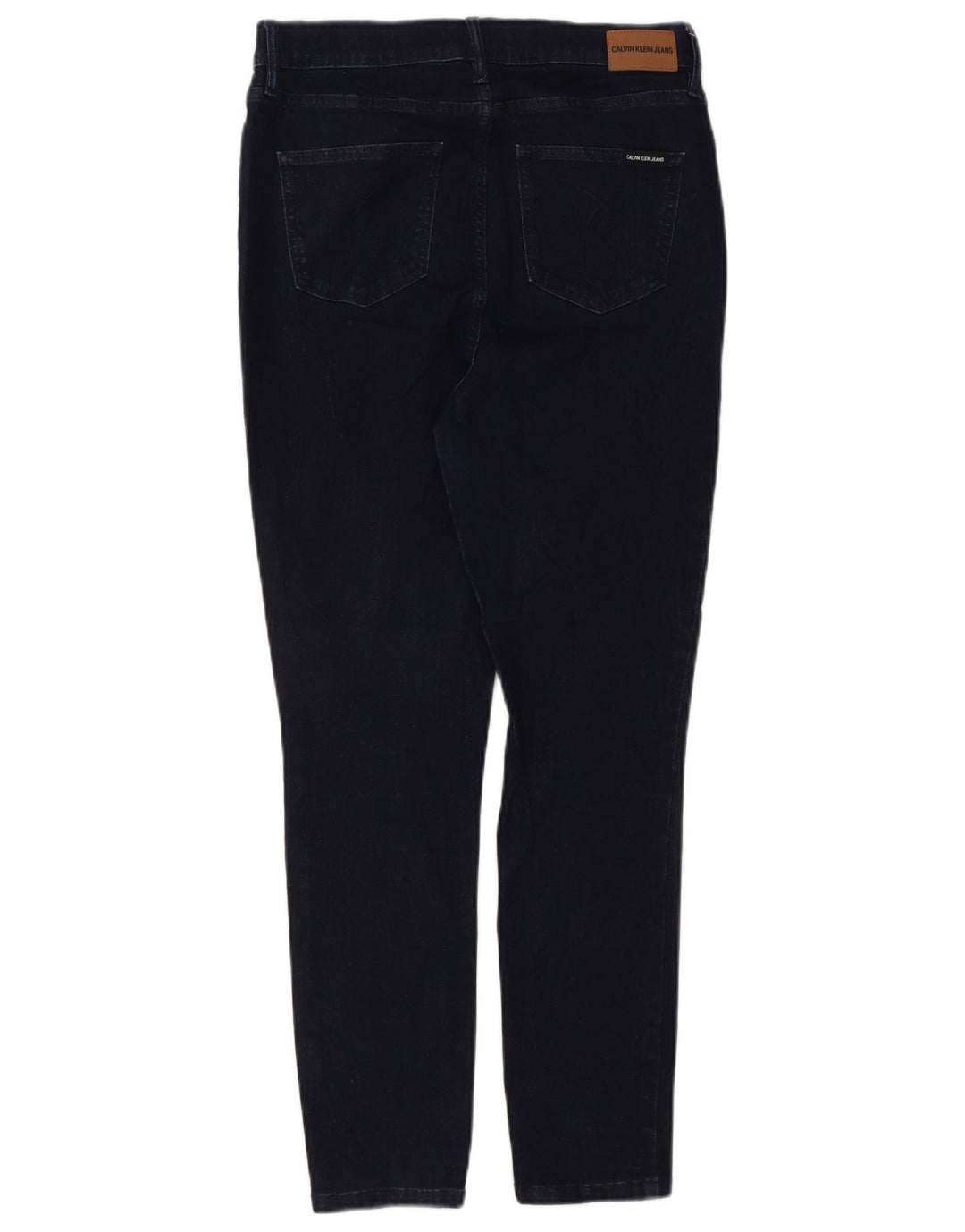 CALVIN KLEIN Womens High Waist Skinny Jeans US 12 Large W31 L26 Navy Blue