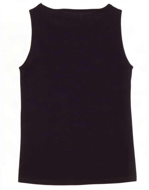 Zara Womens Vest Top UK 12 Medium Black