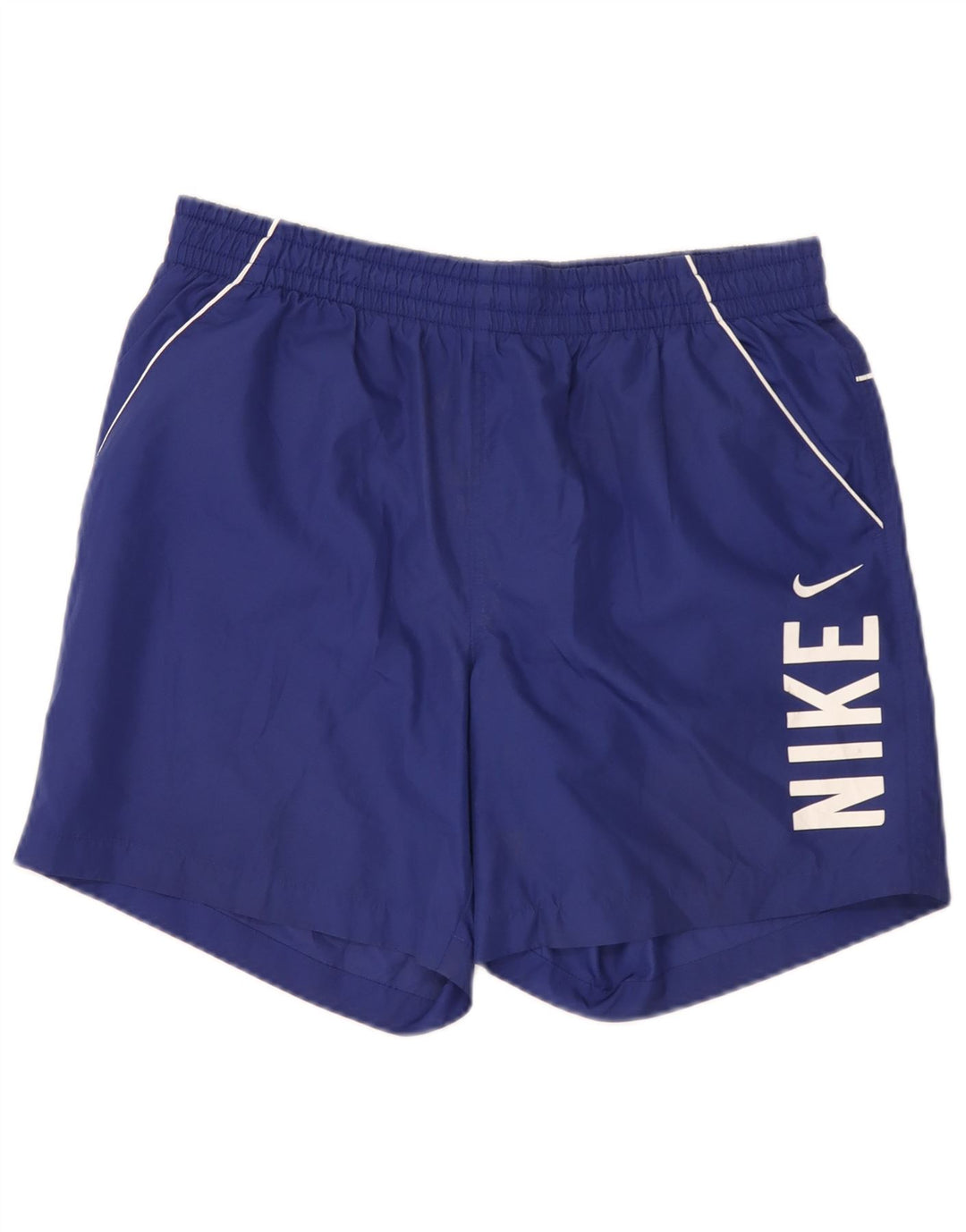 Nike Mens Graphic Sport Shorts Large Blue Polyester