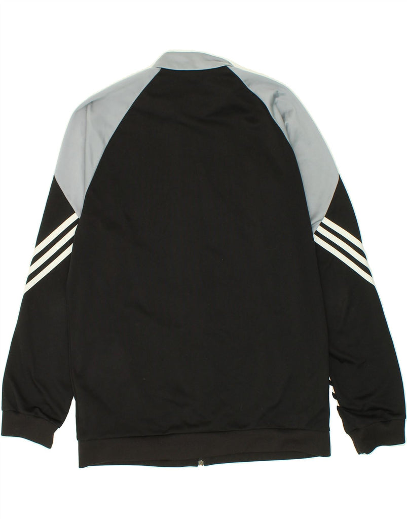 ADIDAS Mens Tracksuit Top Jacket Large Black Colourblock Polyester Vintage Adidas and Second-Hand Adidas from Messina Hembry 