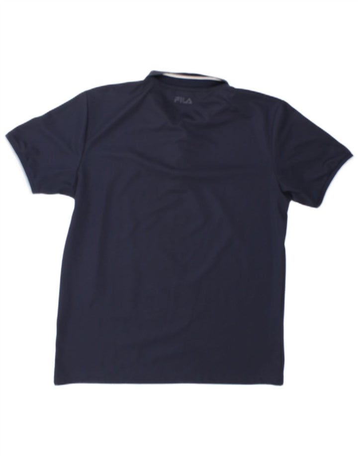 Fila Mens Polo Shirt Large Navy Blue