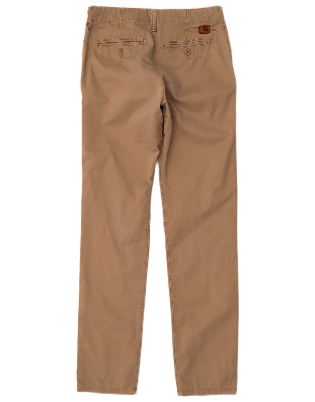 Carhartt Mens Slim Chino Trousers W28 L32 Beige Polyester