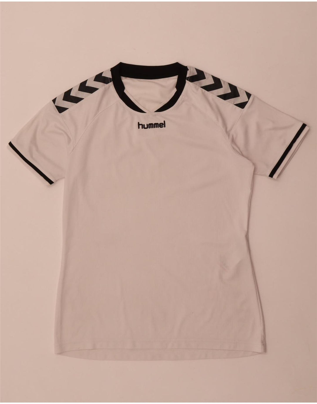 Hummel Mens Graphic T-Shirt Top Medium White Polyester