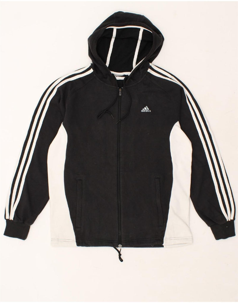 ADIDAS Mens Zip Hoodie Sweater Medium Black Colourblock | Vintage Adidas | Thrift | Second-Hand Adidas | Used Clothing | Messina Hembry 