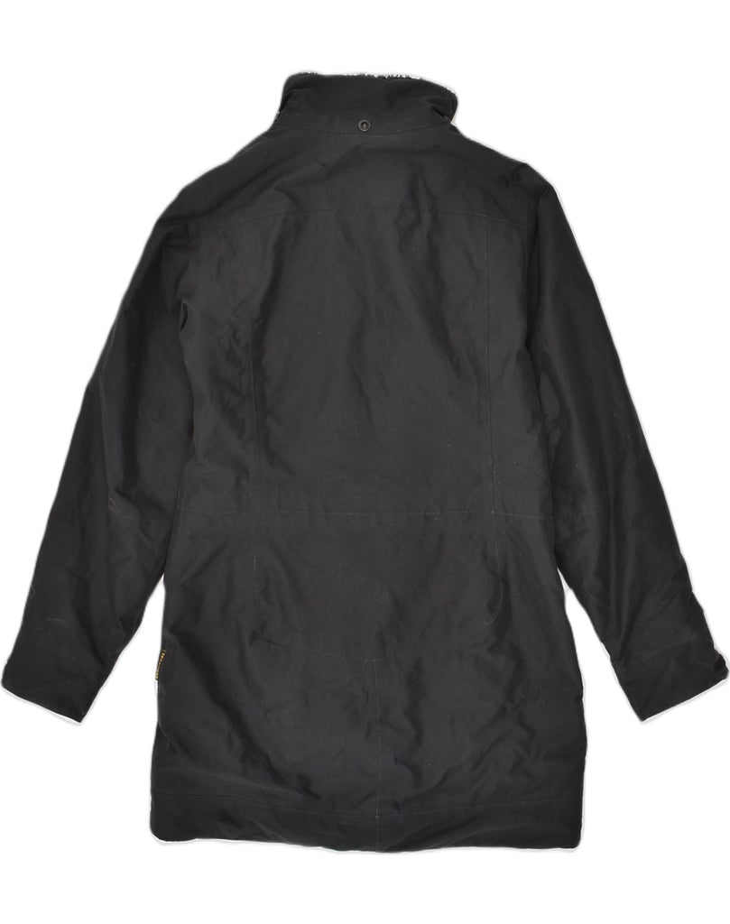 JACK WOLFSKIN Womens Windbreaker Coat UK 8 Small  Black Polyester | Vintage Jack Wolfskin | Thrift | Second-Hand Jack Wolfskin | Used Clothing | Messina Hembry 