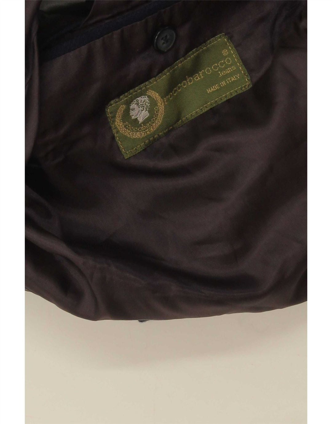 Roccobarocco Mens 3 Button Blazer Jacket UK 40 Large Navy Blue