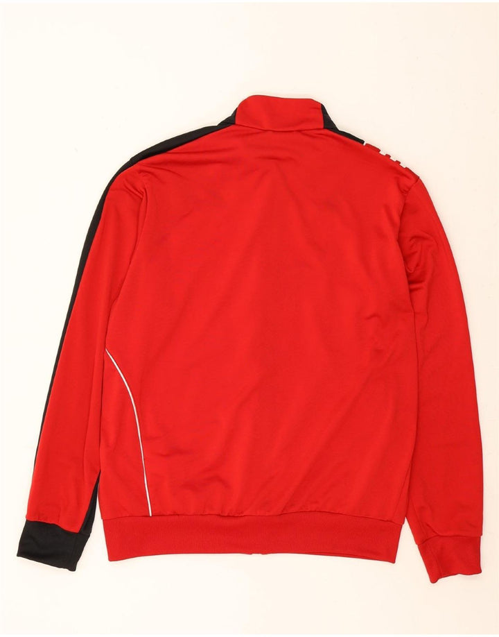 ADIDAS Mens Tracksuit Top Jacket UK 44/46 Large Red Colourblock Polyester Vintage Adidas and Second-Hand Adidas from Messina Hembry 