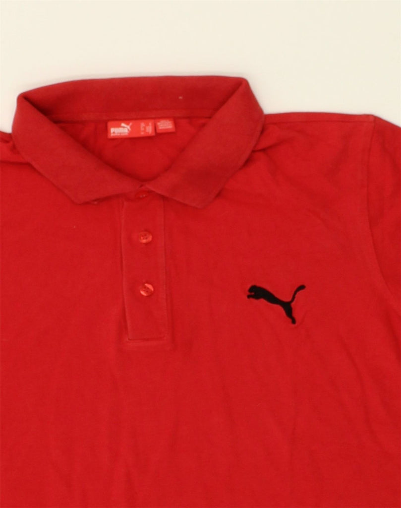 PUMA Mens Polo Shirt Small Red Cotton | Vintage Puma | Thrift | Second-Hand Puma | Used Clothing | Messina Hembry 