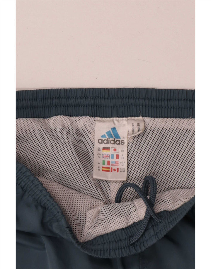 Adidas Womens Tracksuit Trousers Joggers UK 12 Medium  Blue Polyester