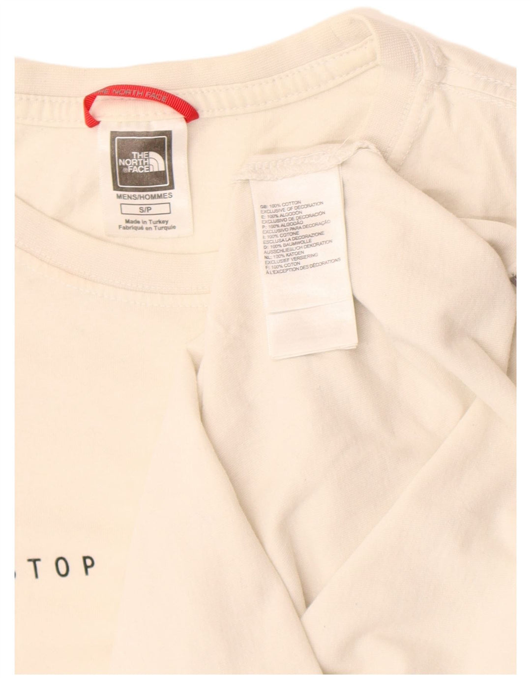 The North Face Mens Graphic T-Shirt Top Small White Cotton
