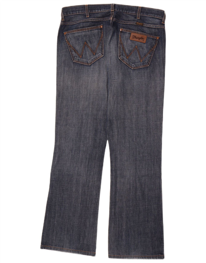 WRANGLER Womens Dayton Bootcut Jeans W36 L33 Blue Cotton