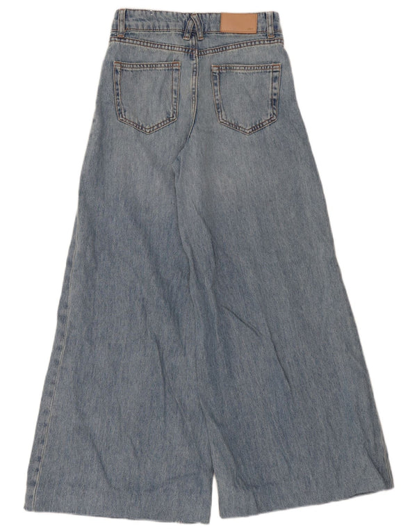 Zara Womens Wide Leg Jeans EU 32 2XS W22 L29 Blue