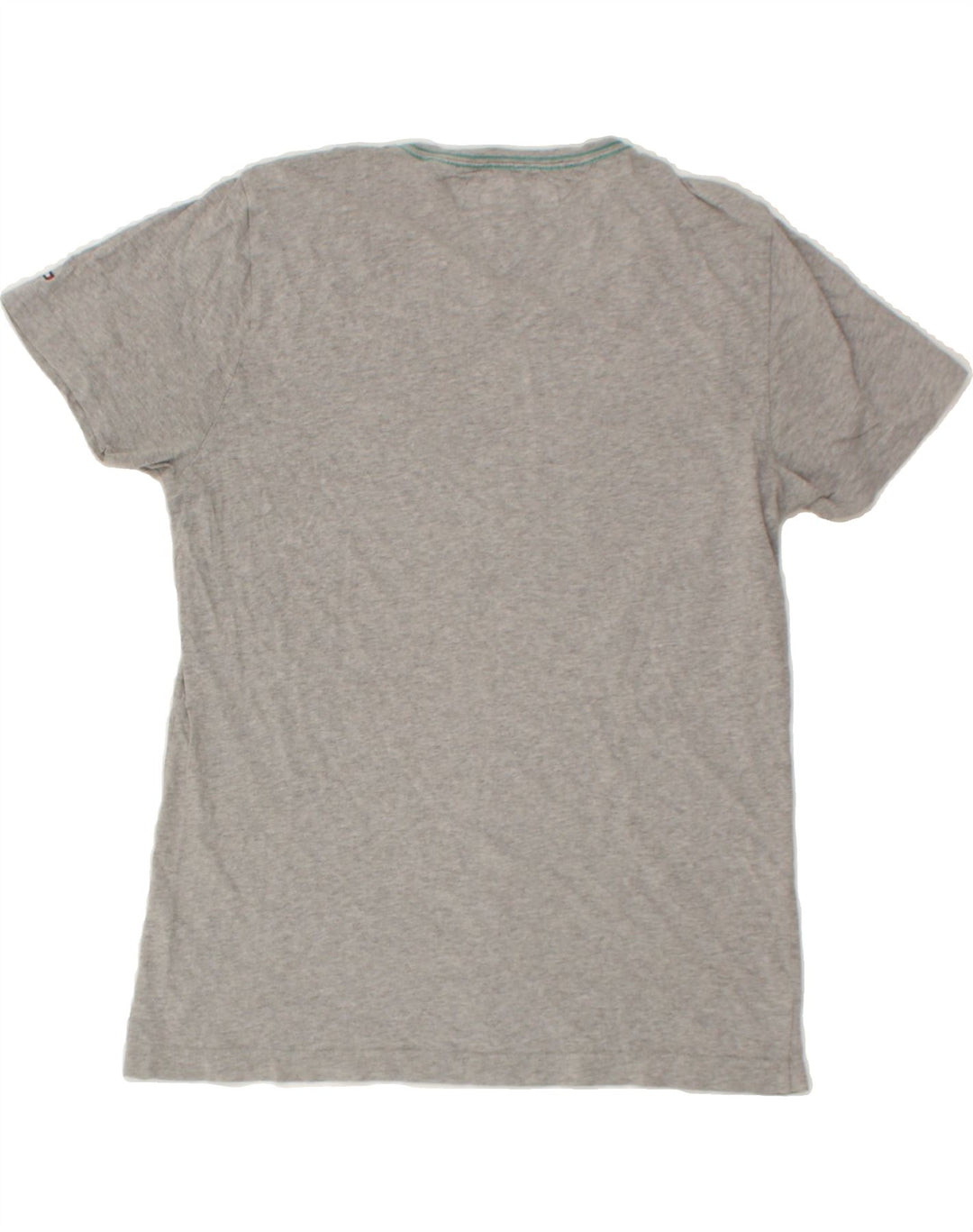 TOMMY HILFIGER Mens Graphic T-Shirt Top Small Grey Cotton Vintage Tommy Hilfiger and Second-Hand Tommy Hilfiger from Messina Hembry 