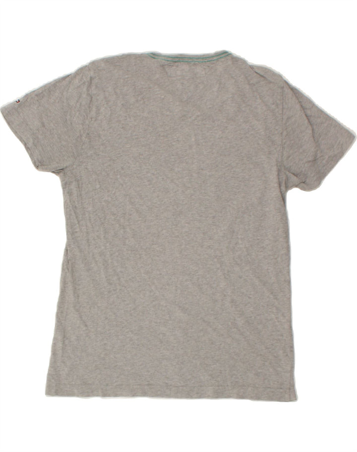 TOMMY HILFIGER Mens Graphic T-Shirt Top Small Grey Cotton Vintage Tommy Hilfiger and Second-Hand Tommy Hilfiger from Messina Hembry 