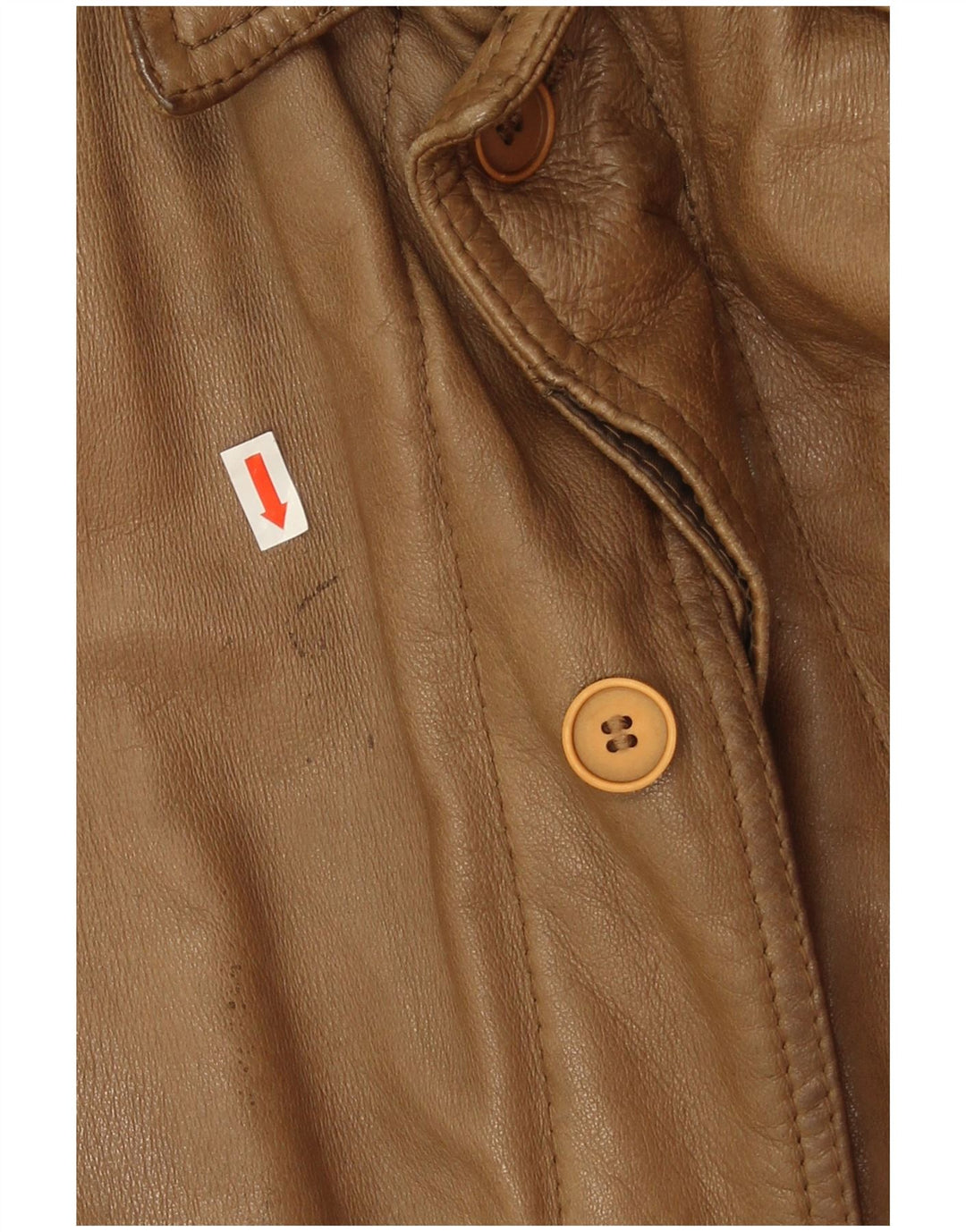 Vintage Mens Leather Jacket IT 56 3XL Brown