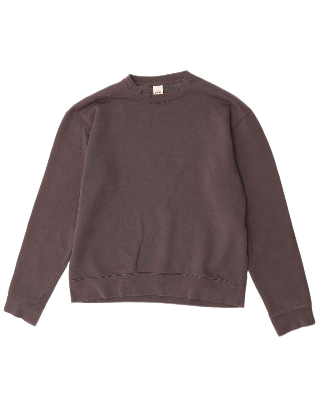 Zara Mens Sweatshirt Jumper Large Grey Cotton