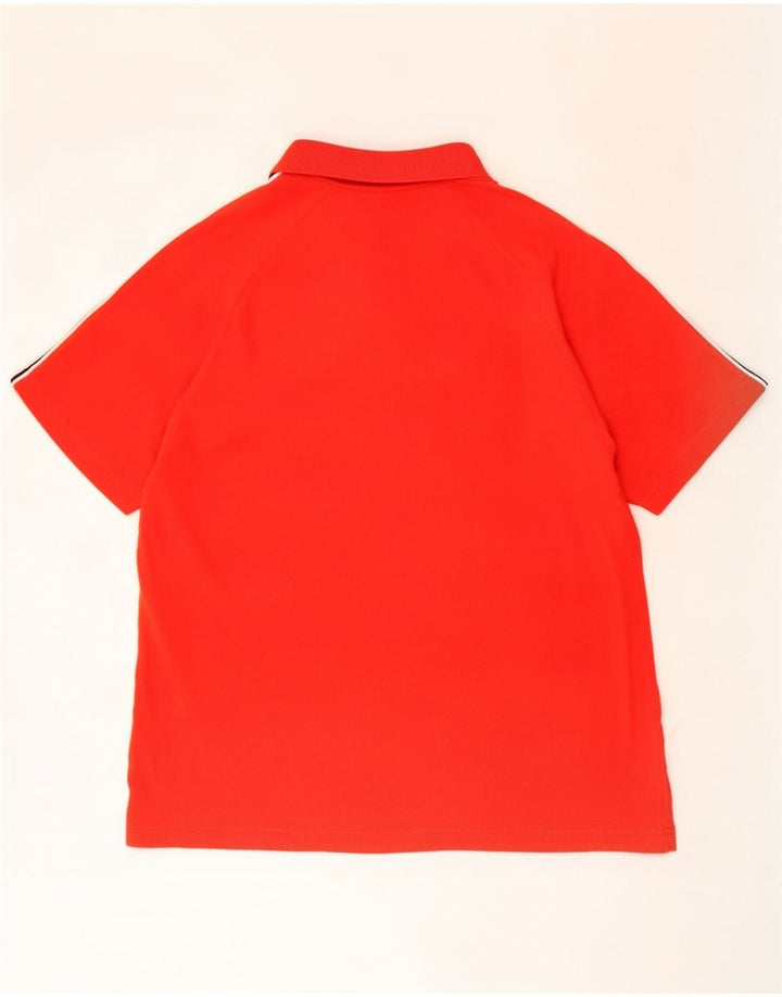 Fila Mens Polo Shirt Large Red Colourblock Polyamide