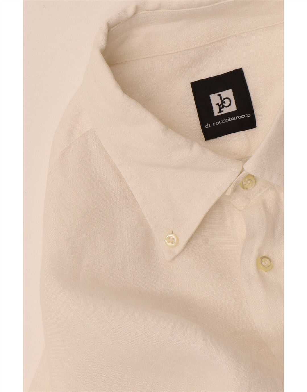Roccobarocco Mens Shirt Large White