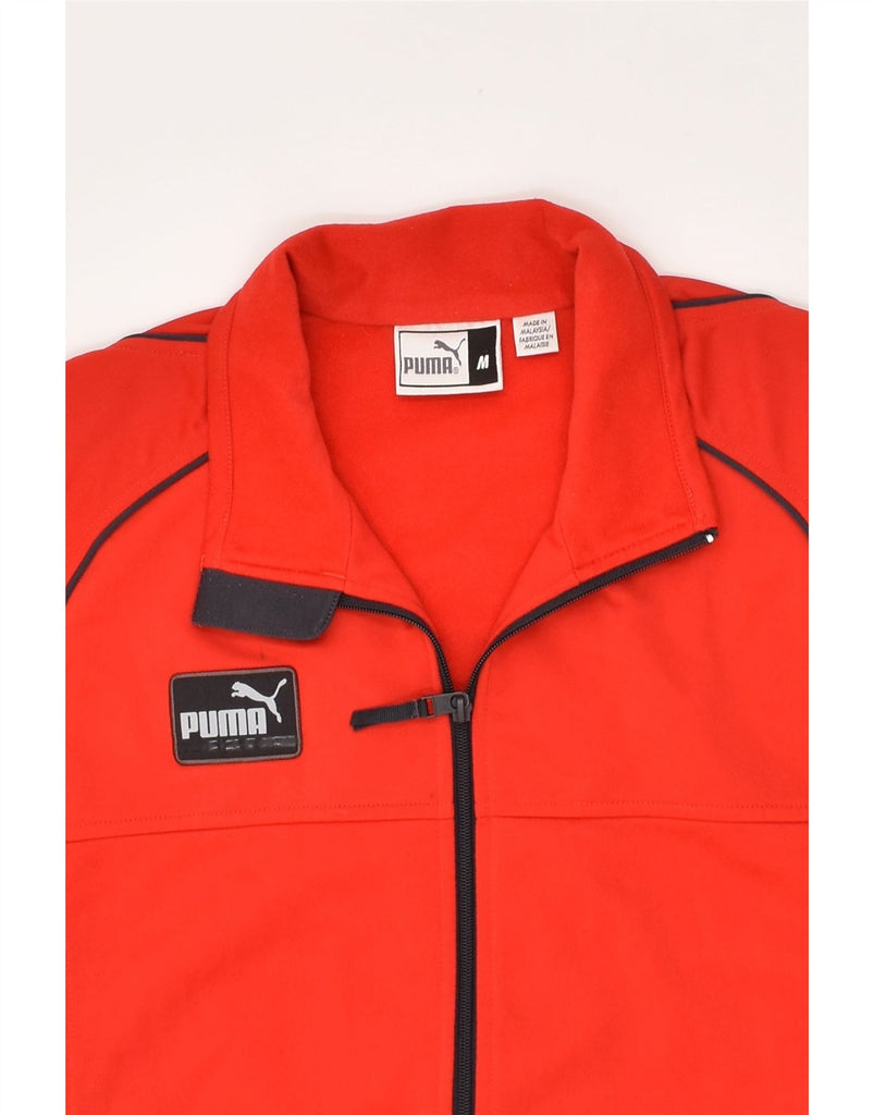 PUMA Mens Tracksuit Top Jacket Medium Red Polyester | Vintage Puma | Thrift | Second-Hand Puma | Used Clothing | Messina Hembry 