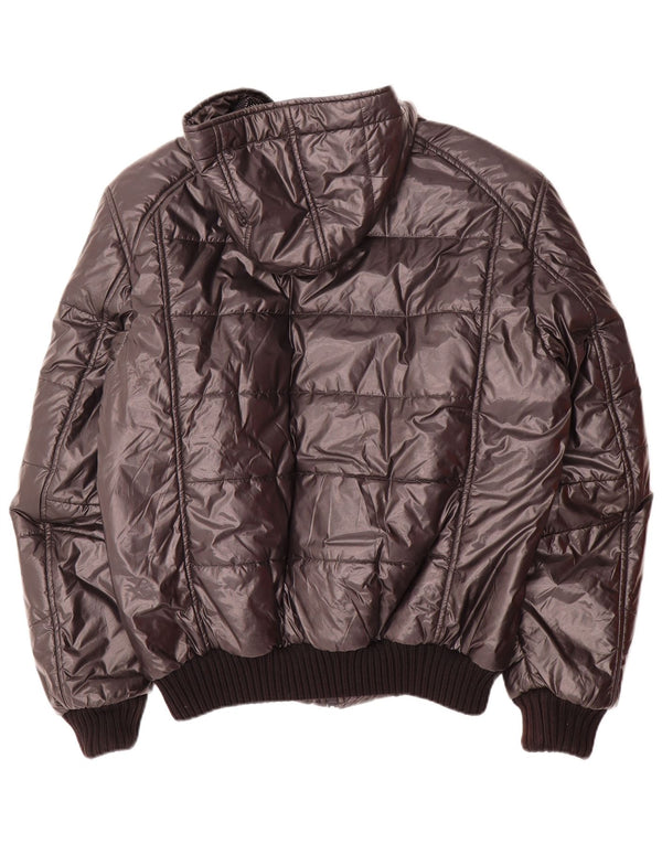 Refrigiwear Womens Hooded Padded Jacket UK 18 XL Grey Colourblock Polyester