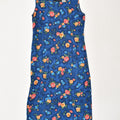 SAG HARBOR Womens Sundress US 6 Medium Blue Floral Rayon | Vintage Sag Harbor | Thrift | Second-Hand Sag Harbor | Used Clothing | Messina Hembry 