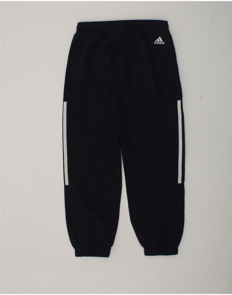 ADIDAS Boys Tracksuit Trousers Joggers 7-8 Years Navy Blue Polyester | Vintage Adidas | Thrift | Second-Hand Adidas | Used Clothing | Messina Hembry 