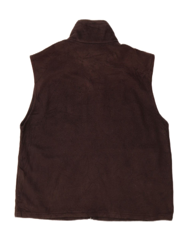 COLUMBIA Mens Fleece Gilet UK 40 Large Black Polyester