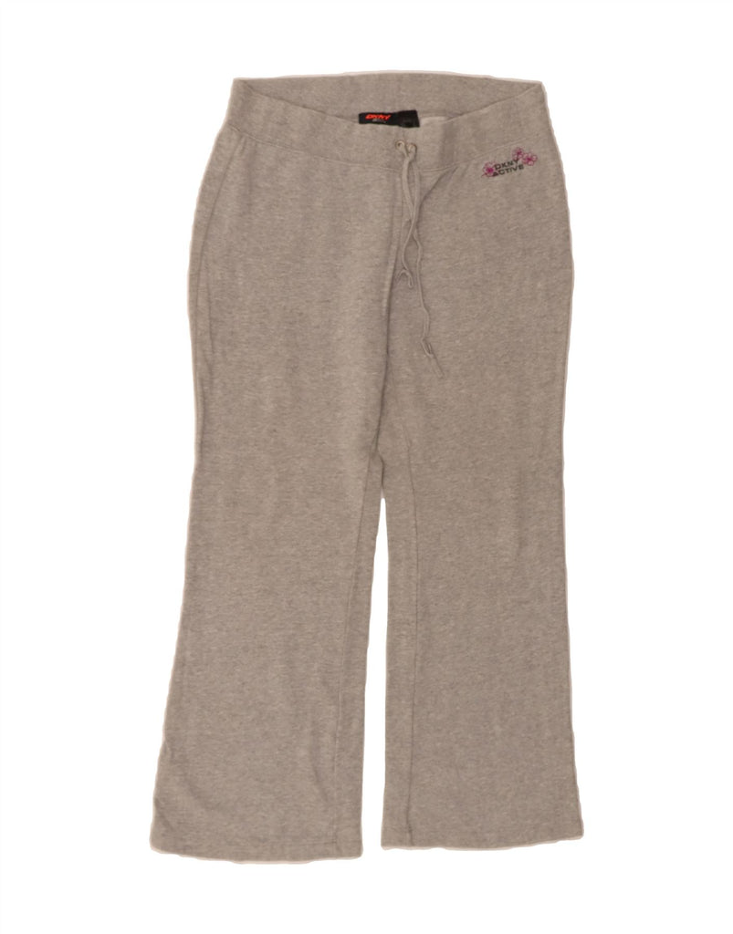 DKNY Womens Tracksuit Trousers UK 14 Large  Grey Cotton Vintage Dkny and Second-Hand Dkny from Messina Hembry 