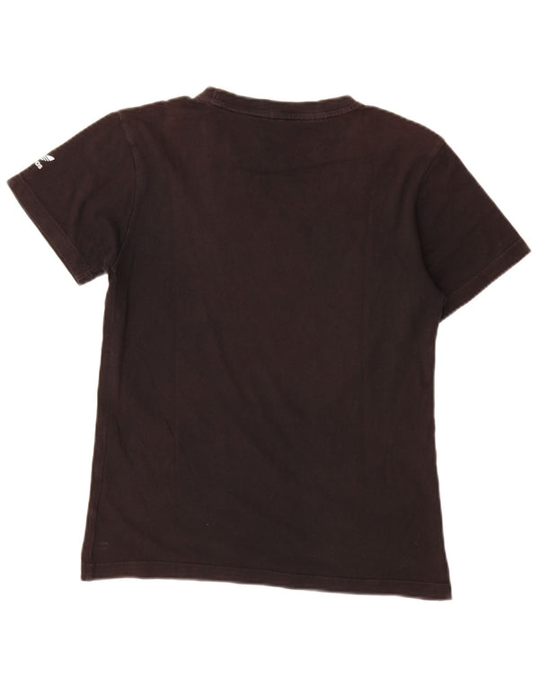 Adidas Boys Graphic T-Shirt Top 12-13 Years Black Cotton