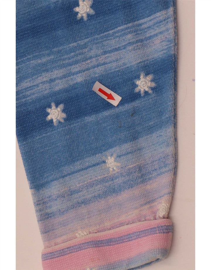 Vintage Womens Abstract Pattern Shirt Blouse UK 16 Large Blue Striped