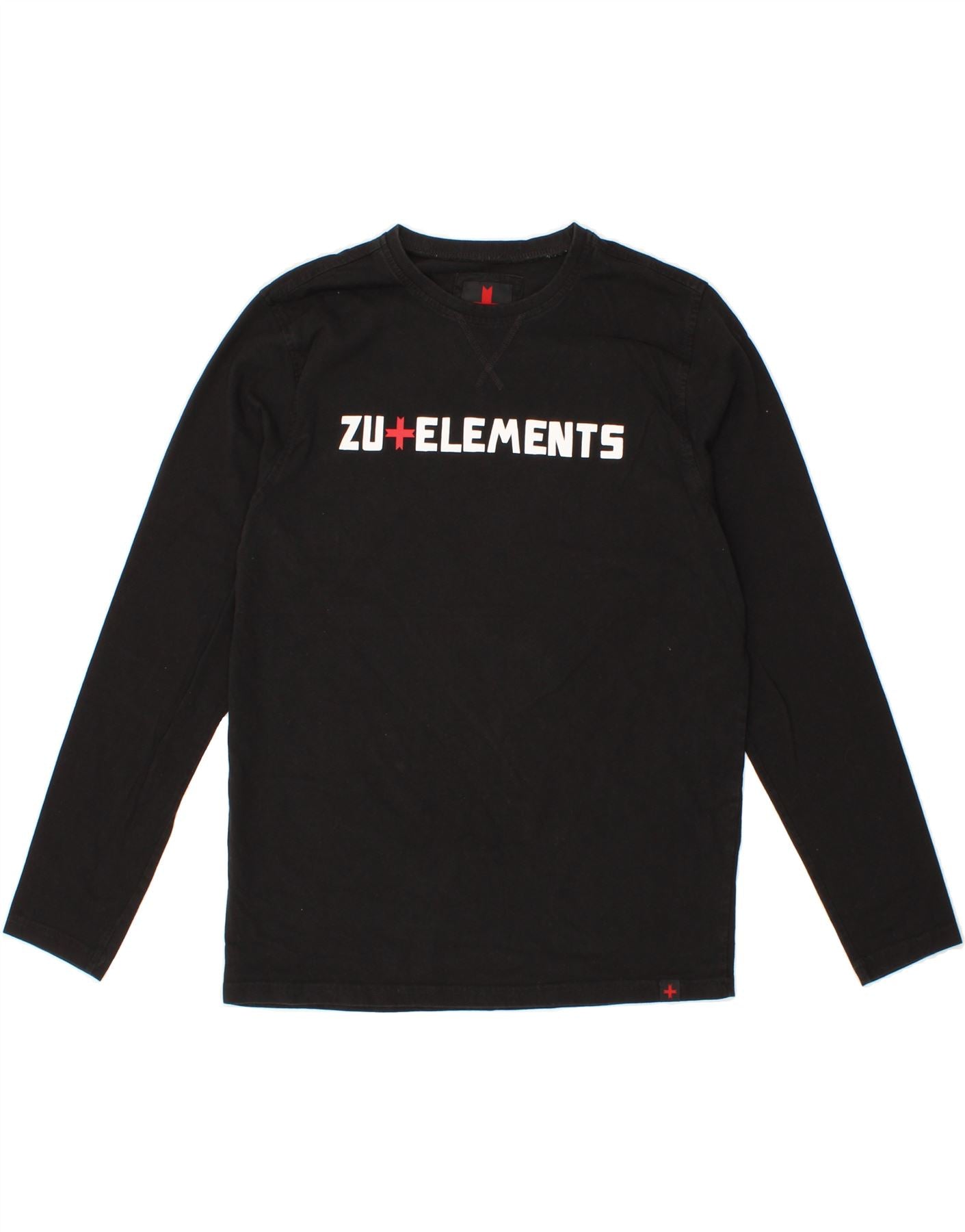 ZU ELEMENTS Maglia grafica da uomo a maniche lunghe, grande, in