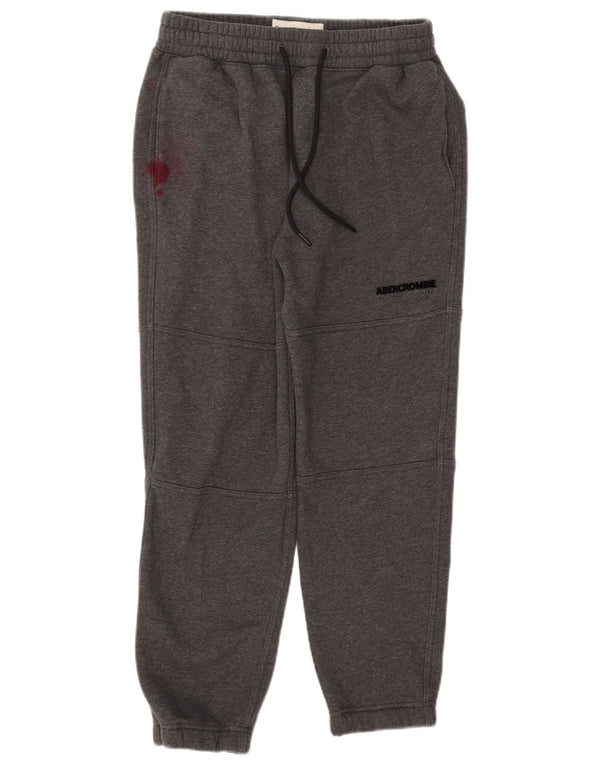 Abercrombie & Fitch Mens Relaxed Fit Tracksuit Trousers Joggers Small Grey