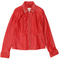 Vintage Womens Leather Jacket UK 24 4XL Red
