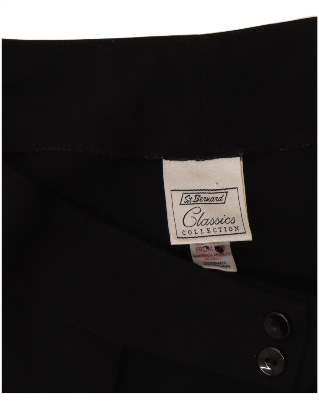 St. Bernard Womens Bootcut Suit Trousers EU 40 Medium W30 L30 Black