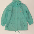 SAN FELICE Womens Windbreaker Jacket US 18 2XL Turquoise Polyamide Vintage San Felice and Second-Hand San Felice from Messina Hembry 
