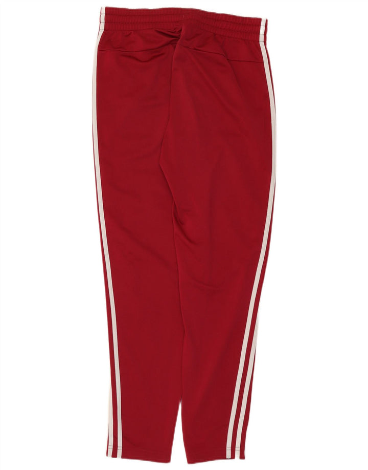 Adidas Womens Tracksuit Trousers UK 8/10 Small  Maroon Polyester