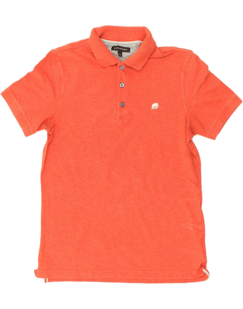 BANANA REPUBLIC Mens Polo Shirt Small Orange Cotton | Vintage Banana Republic | Thrift | Second-Hand Banana Republic | Used Clothing | Messina Hembry 