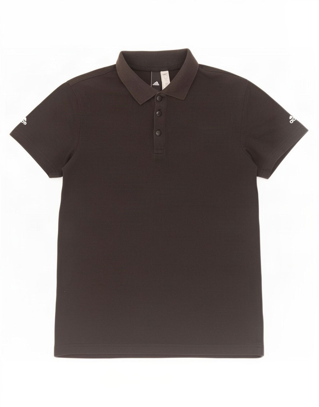 Adidas Mens Polo Shirt Small Black Cotton