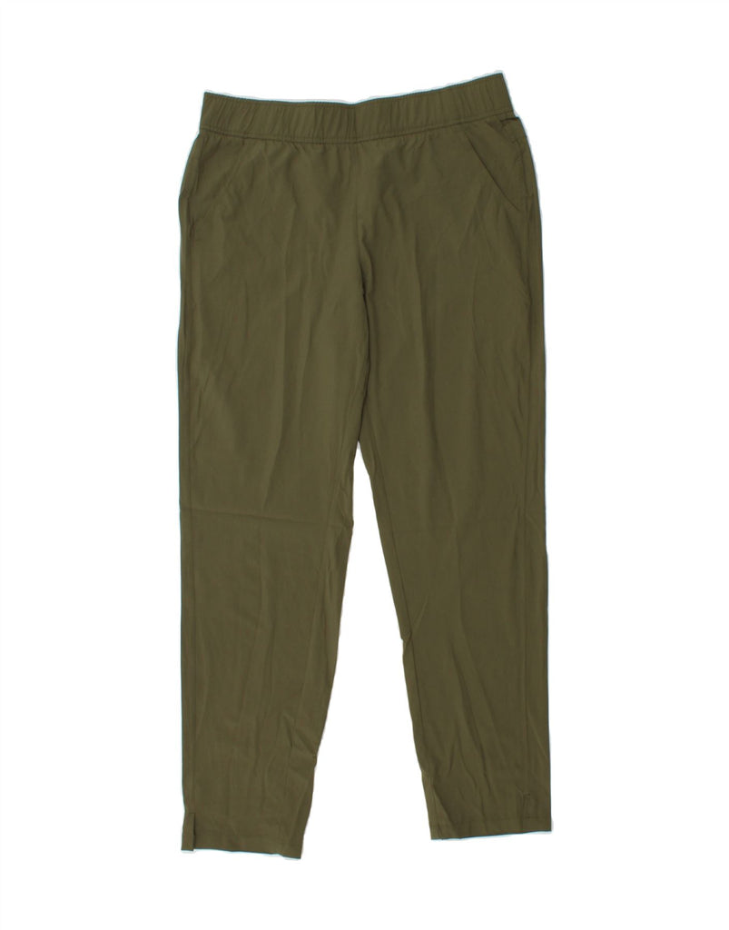 EDDIE BAUER Womens Slim Casual Trousers Small W30 L27 Khaki Polyester Vintage Eddie Bauer and Second-Hand Eddie Bauer from Messina Hembry 