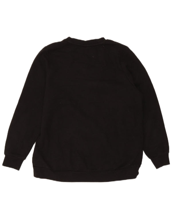 Fila Womens Sweatshirt Jumper UK 14 Large Black Cotton