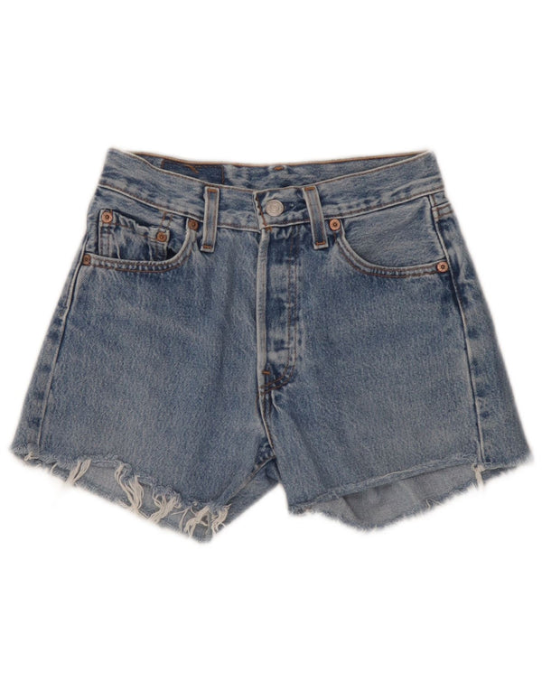 Levi's Womens 501 Denim Shorts W26 Small Blue