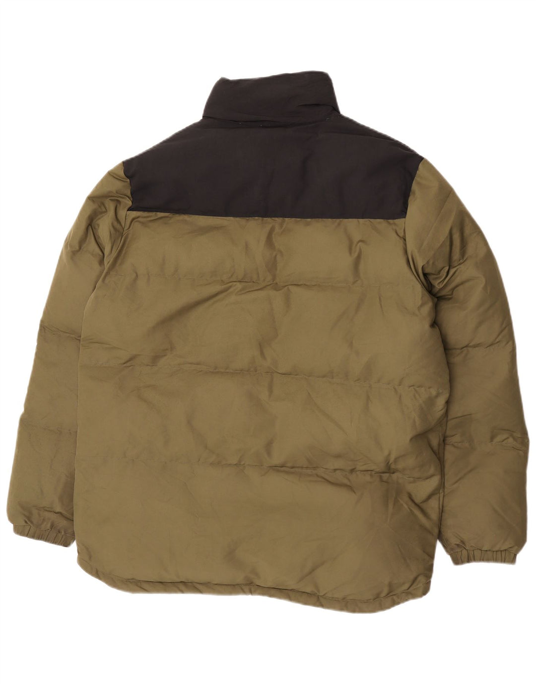 Converse Mens Padded Jacket UK 40 Large Green Colourblock Polyester